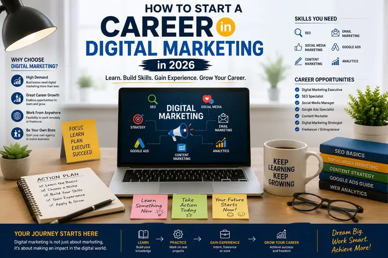 How to Start a Career in Digital Marketing in 2026